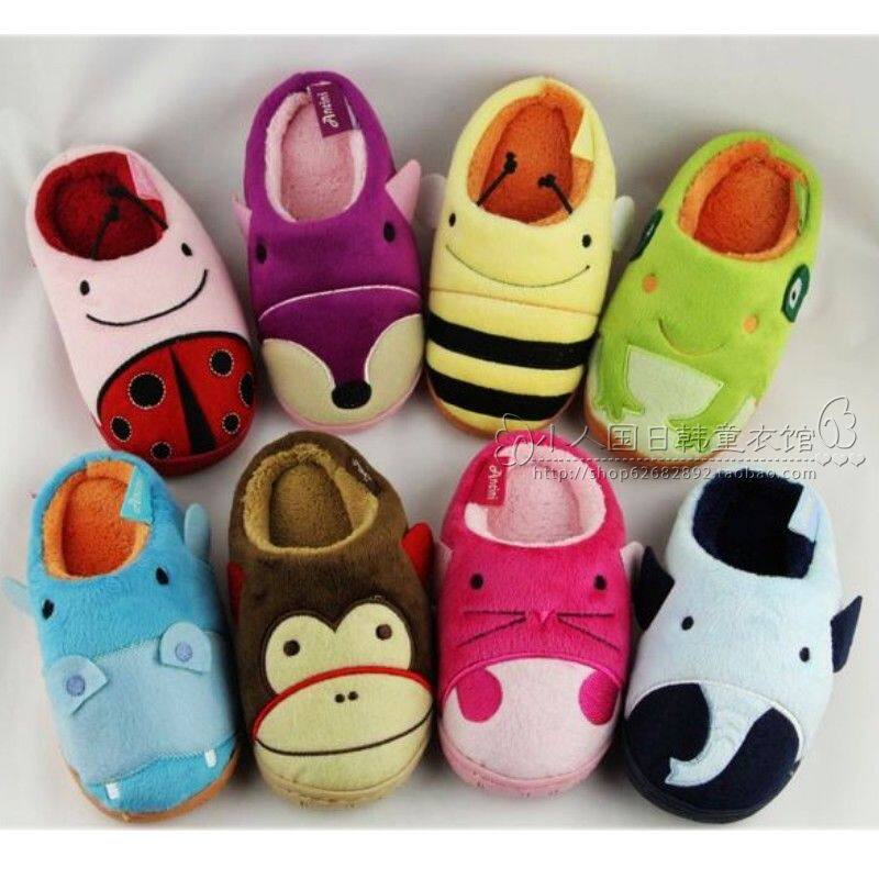 Pantoufles enfants en suède pour hiver - semelle caoutchouc - Ref 1004594 Image 1