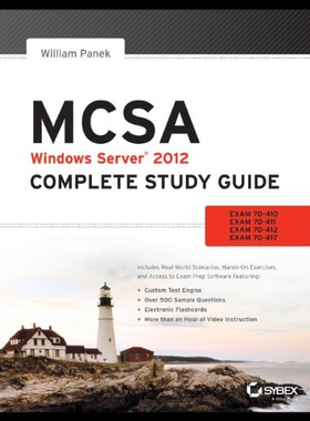 【预售】McSa Windows Server 2012 Complete Study Guide: Ex