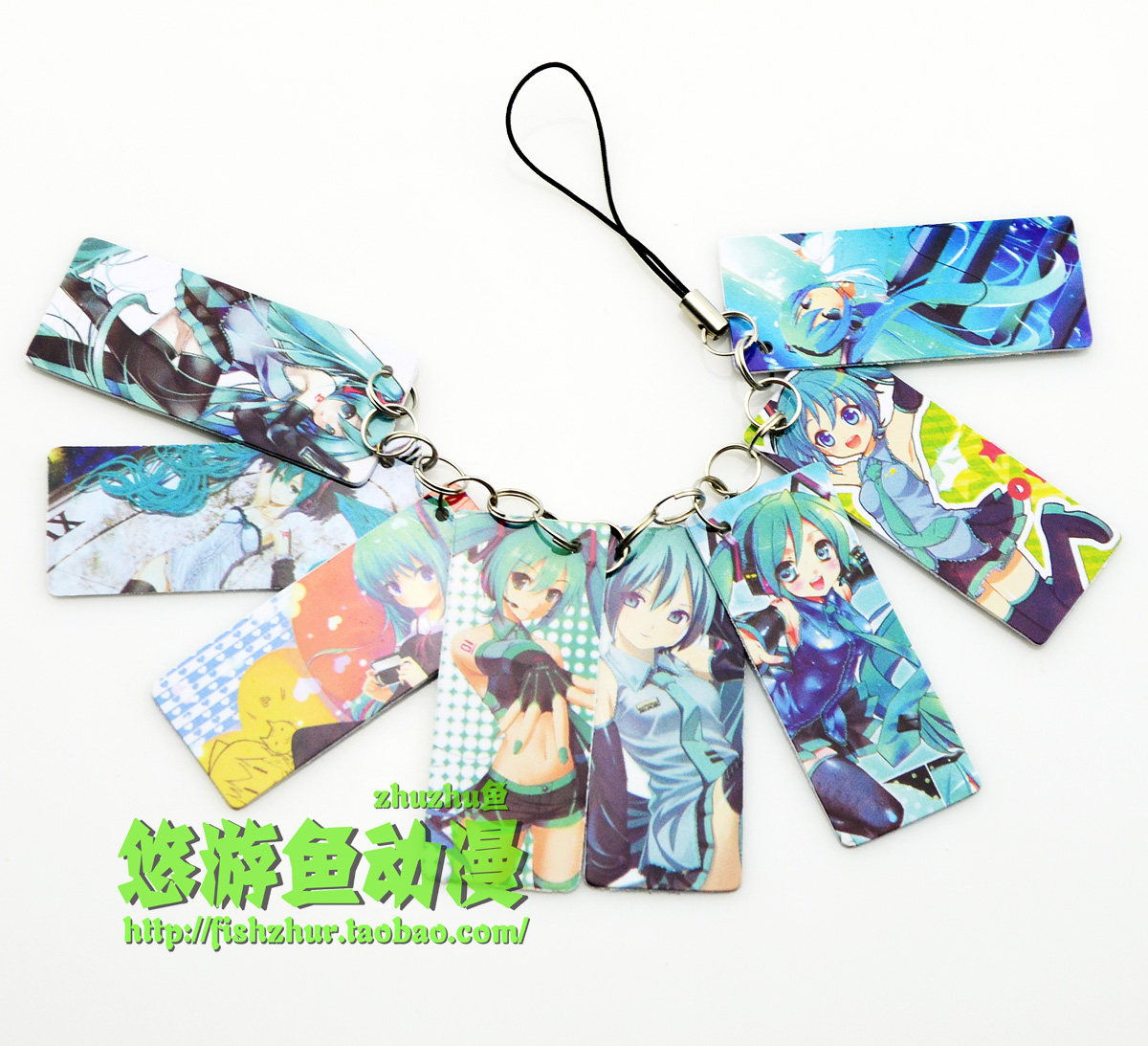 初音未来手机绳挂件图片