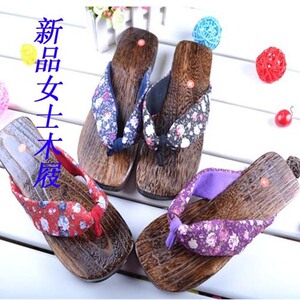 2022款日式木屐平跟凉拖鞋 女士夹角木屐 月亮木屐人字拖鞋多色
