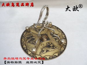 大欧鸟笼百灵画眉鹩哥八哥鸟笼用大白铜钩缠脖白铜线钩和黄铜顶盖