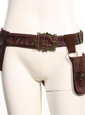 ╋魔叹╋ RQ-BL赛博蒸汽朋克Steampunk古典哥特皮带束腰包SP076CF
