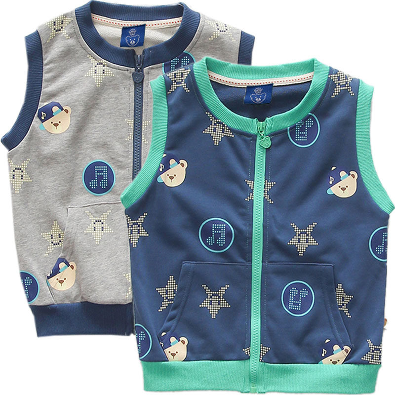 Gilet garcon BRIGHT BEAR BABY en coton - Ref 2067265 Image 1