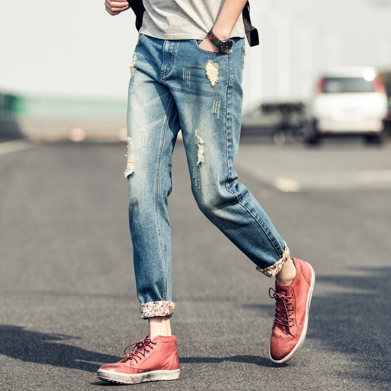 Jeans pour adolescent Sarouel en CVC pour printemps - Ref 1480677 Image 1
