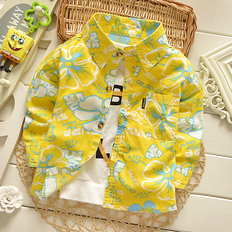 Chemise garcon à manche longue - Ref 2074187 Image 1