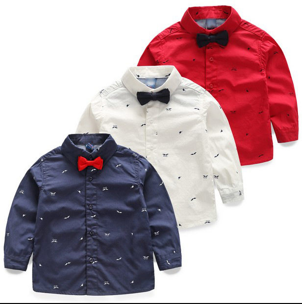 Chemise garcon à manche longue - Ref 2073772 Image 1