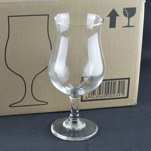 Libbey大使皇家大波可杯 玻璃水杯郁金香果汁杯 高脚啤酒杯饮料杯