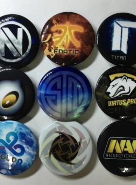 csgo周边dota2lol 战队胸章 徽章 fna外星人 vp天禄c9 titan nip