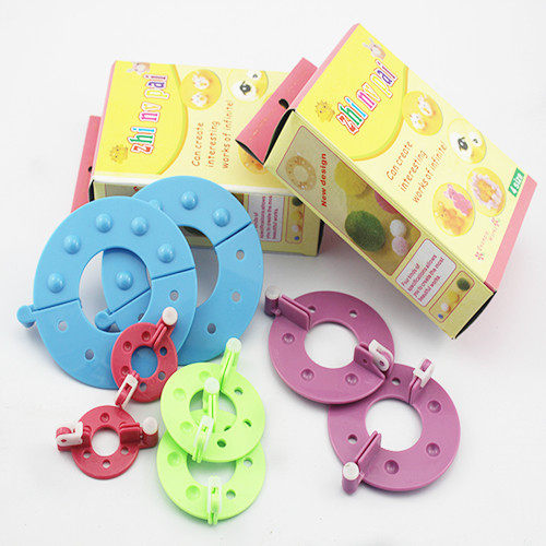 钩针围巾毛线手工编织绒球器