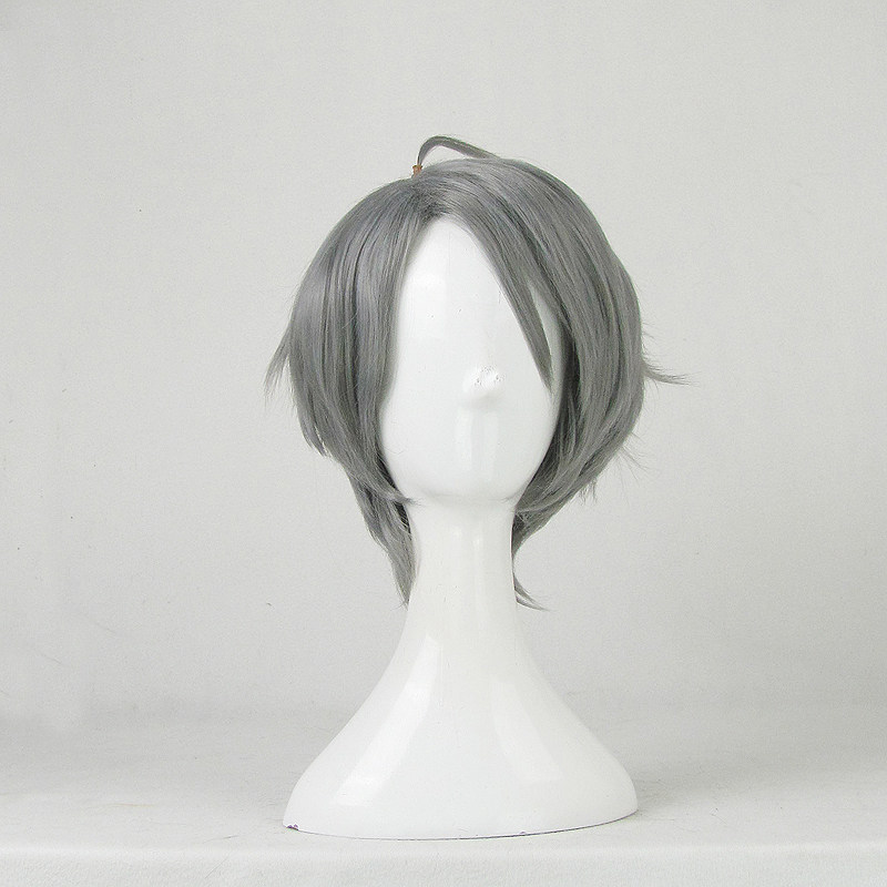 brothers conflict兄弟战争 朝日奈祈织 灰色短发假毛cosplay假发