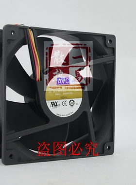 AVC台湾奇宏 12038 12CM 24V风扇 变频器 工控机 风扇 P1238B24H