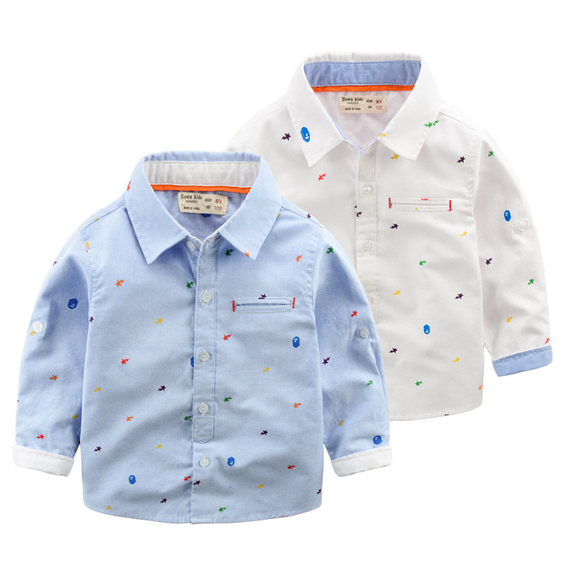 Chemise garcon à manche longue - Ref 2082002 Image 1