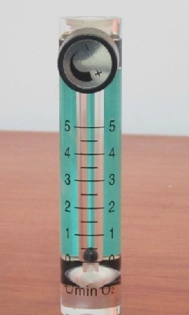 氧吧氧气流量计制氧臭氧机气体流量计浮子流量表5L/min医用吸氧机