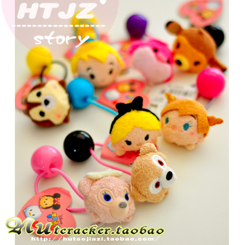 卡通动漫可爱风女生花栗鼠发圈