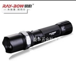 锐豹铝合金电筒001 充电强光电筒 CREE LED机械旋转调焦变焦
