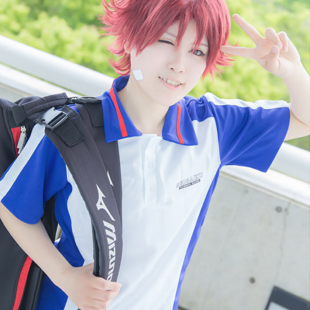 网球王子衣服 越前龙马cos服装短袖  青学队服校服运动服t恤