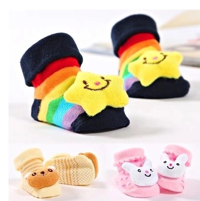 清仓卡通风立体春夏季宽口袜子