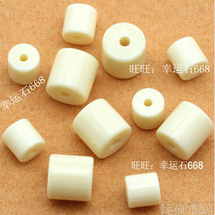 合成象牙果隔珠桶珠圆柱手链项链仿象牙 DIY饰品材料散珠配件配饰