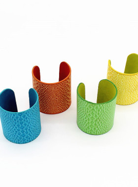 开口pu皮质手镯女款欧美风格臂环