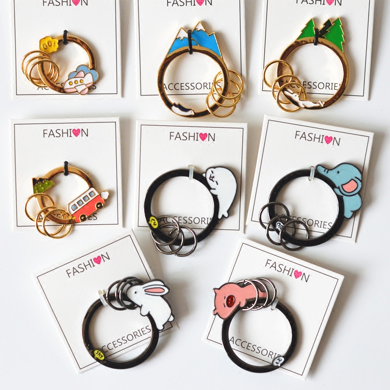 可愛鑰匙扣組合裝飾圈優質合金挂件大象小豬森林飛機/送人小禮品在類目 節慶用品/禮品, 創意禮品, 鑰匙扣中 - 來自Buy2taobao.com提供專業的淘寶代購服務