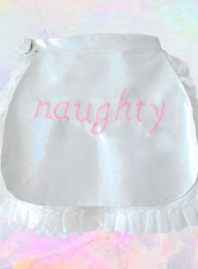 MSCHEAP原创 重磅 未来女仆 镭射闪闪夜光刺绣蛋糕花边短裙 SGC6