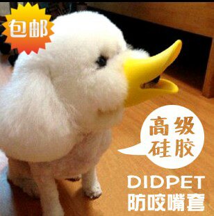 狗鸭嘴套 犬用宠物嘴套 硅胶泰迪博美口套口罩防咬人防捡食