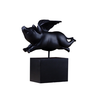 北欧现代飞猪摆件创意家居装饰品客厅电视柜橱窗摆设结婚礼物