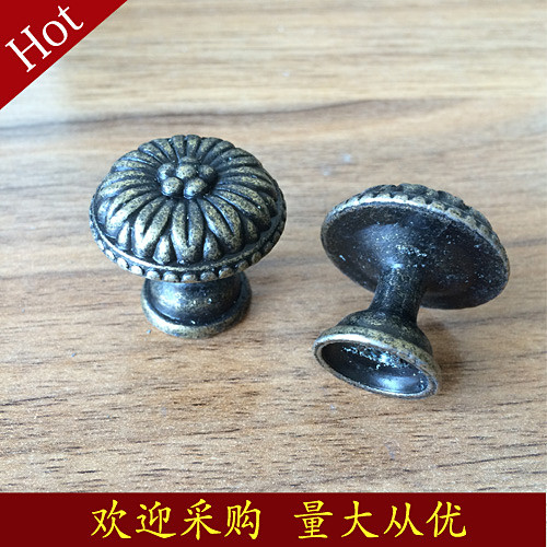 锌合金小号免打孔抽屉门拉手