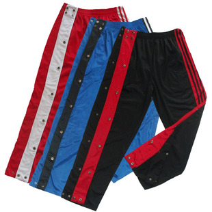 免脱全开扣运动长裤篮球足球出场服训练裤子 定做加肥加大码/儿童