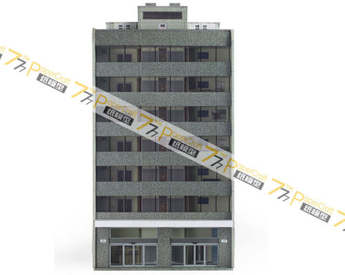 城镇建筑场景沙盘纸模型