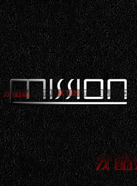 MISSON标志 美声logo超薄金属贴 立体声HIFI发烧logo 音响DIY贴纸
