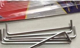 德国K牌09969超长型L型圆头公制六角扳手 球头内六角扳手1.5-14mm