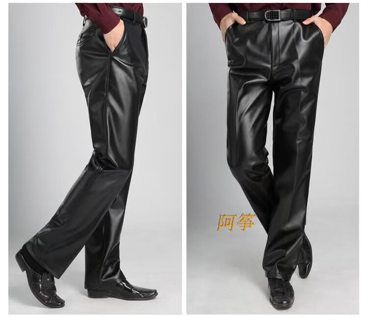 Pantalon cuir homme droit pour hiver - Ref 1489927 Image 1