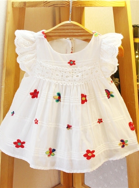 IDEA童装2026夏季款韩版女童公主裙1-2-3岁小花背心裙宝宝连衣裙