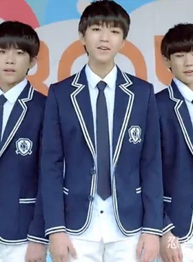 学生水手服西装外套tfboys同款