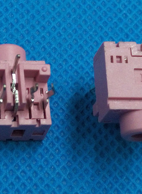 PJ317-5脚双声道3.5MM耳机插口音频插座红色绿色蓝色环保铜