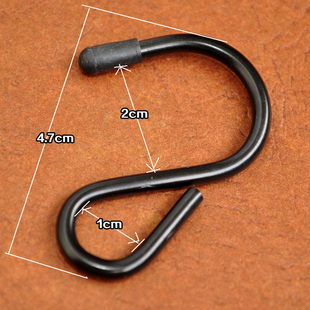 黑色小号多功能 S型钩 挂勾 五金勾衣帽钩铁丝钩金属S钩 S勾挂钩