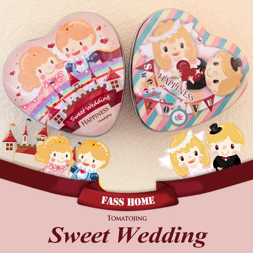 SweetWedding爱心马口铁喜糖盒 韩式心形糖果铁盒 婚礼喜糖盒子 - 封面