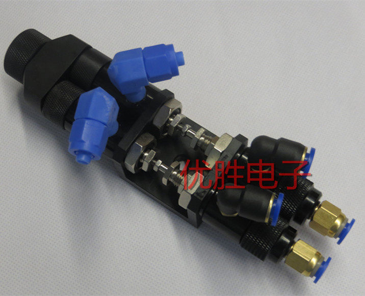 双气缸可调回吸式双液AB点胶阀/点胶阀配件H1919AB2双液点胶阀