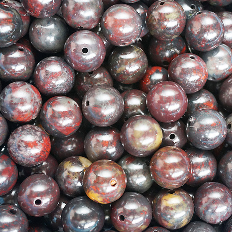 饰品鸡血石光面手工材料