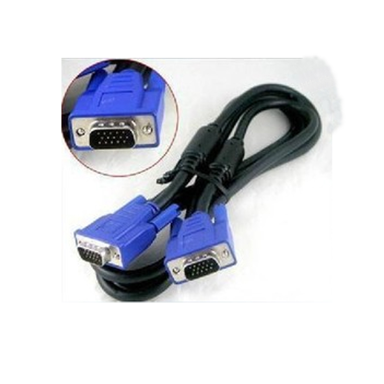 批發液晶電視電腦顯示器連接線VGA數據線雙磁環公對公1.5米3 /5米