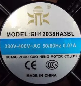 原装鼎牌轴流风扇GH12038HA3BL 全铜线算滚珠风机 电压AC380V
