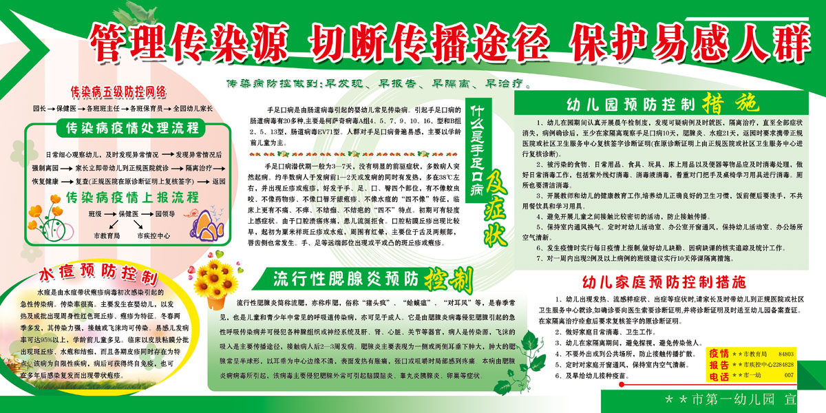 41海报常见疾病海报展板挂图338传染病展板