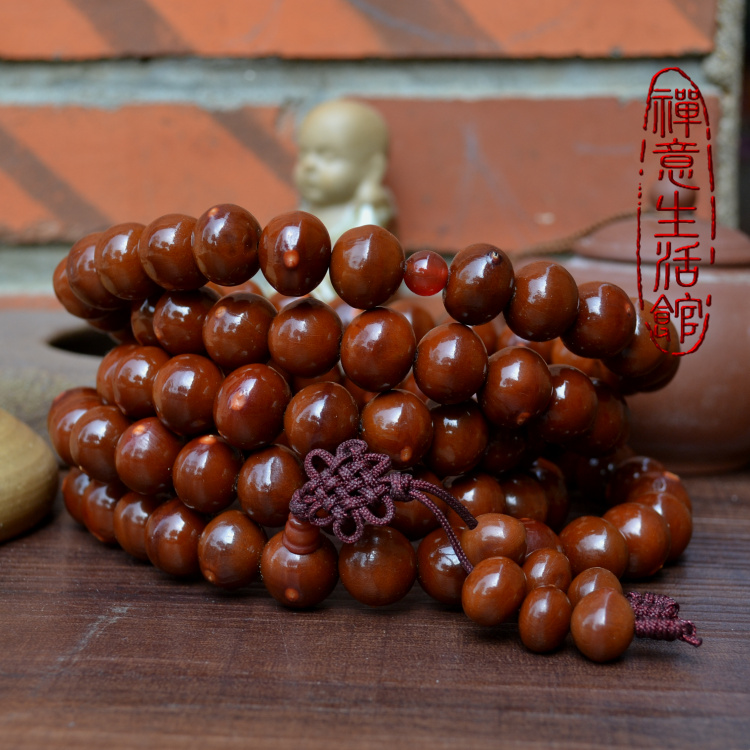 【禅意】纯天然太阳菩提子12mm  太阳子菩提108颗佛珠/念珠/把玩