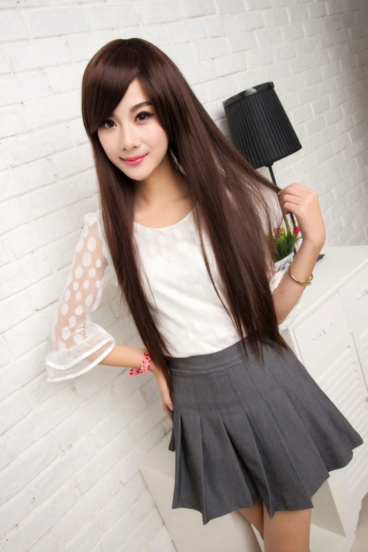 Perruque Long cheveux raides - Ref 2607649 Image 1