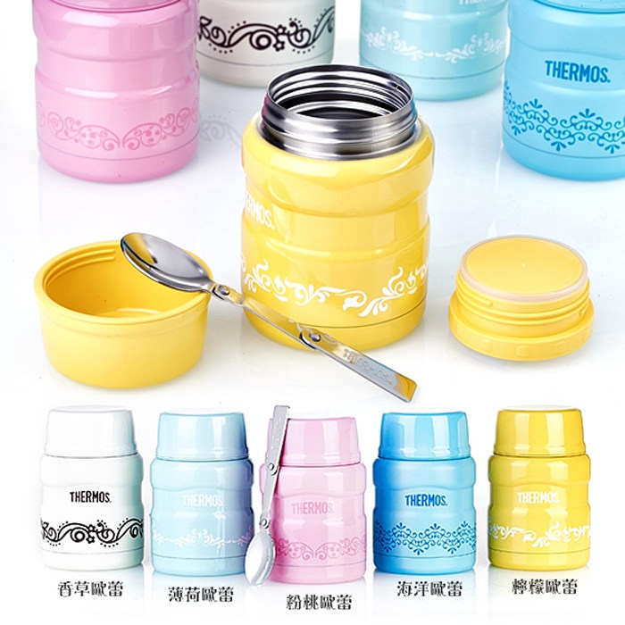 膳魔师焖烧杯sk-3000焖烧罐不锈钢闷烧壶限量kitty保温罐包装破损