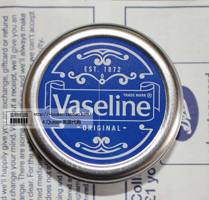 现货包邮!新款 英国BOOTS直送Vaseline凡士林经典原味润唇膏20g