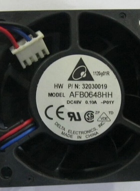 台达 6025 CPU散热器风扇 AFB0648HH 48V 0.10A双滚珠 变频器风扇