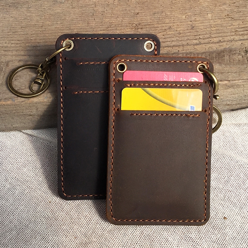 原創掛鏈簡潔雙面銀行身份證卡套