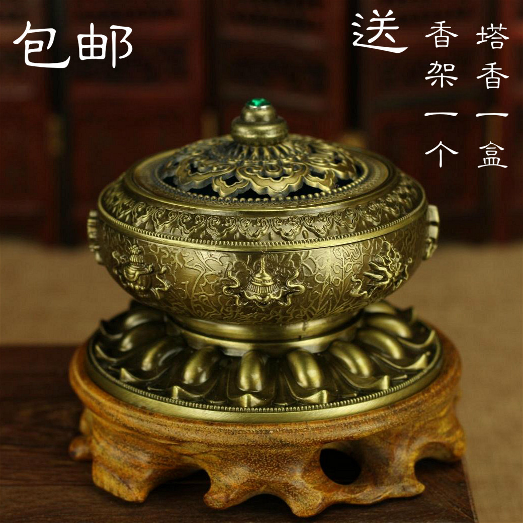 尼泊尔合金檀香仿古用品莲花